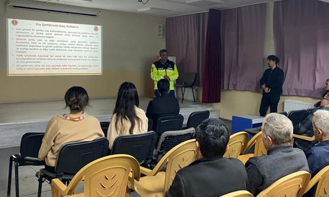 Mudurnu'da 'Kış Tedbirleri ve Güvenli Sürüş' eğitimi yapıldı