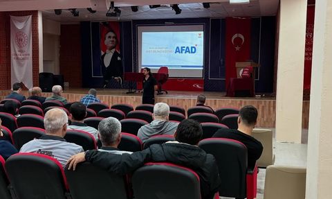Muğla AFAD'tan Bodrum ve Milas personeline Afet Bilinci Eğitimi