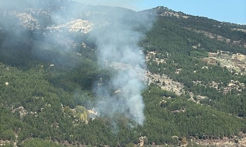 Muğla'da Kavaklıdere'de Orman Yangını