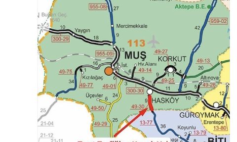 Muş'ta yoğun kar yağışı: Hasköy-Mutki yolu ulaşıma kapandı