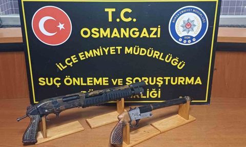 Osmangazi'de ruhsatsız silah imalatı operasyonu: 3 gözaltı