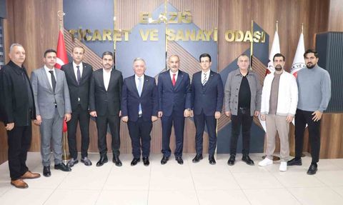 Osmaniye TSO Heyeti Elazığ TSO Başkanı İdris Alan’ı Ziyaret Etti