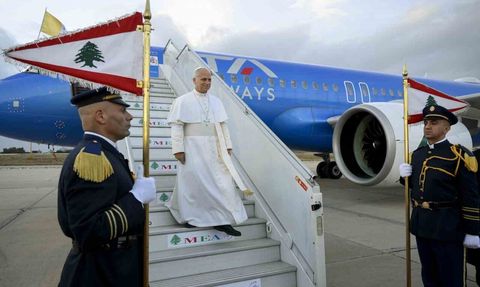 Papa 14. Leo Lübnan’da: İki devletli çözümü savundu