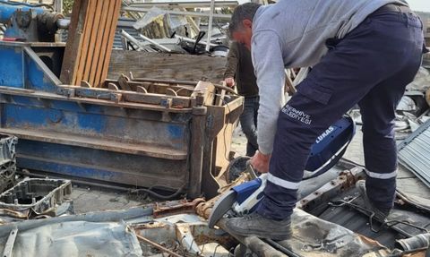 Refahiye itfaiye personeline trafik kazalarına müdahale eğitimi