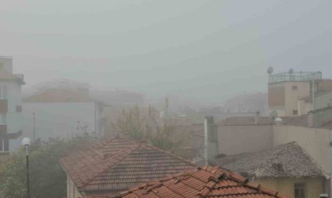 Sındırgı'da sabah sisleri hayatı olumsuz etkiledi