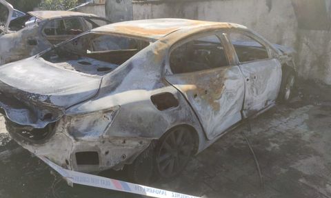 Şırnak'ta Gece Yarısı Araç Yangını