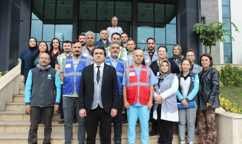 Sular Akademi Hastanesi'nde gerçeğine yakın afet tatbikatı