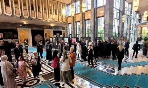 TBMM'de "Hilalin Işığında" Gazze konulu sanat sergisi