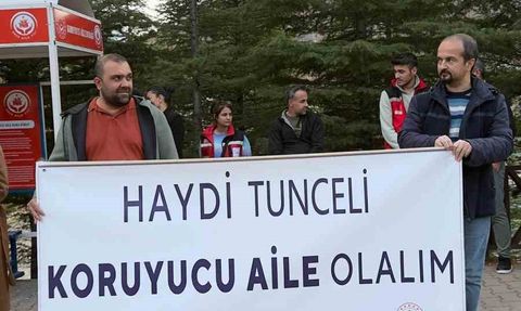 Tunceli'de koruyucu aile farkındalık etkinlikleri