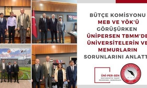 ÜNİPERSEN, MEB ve YÖK'ün 2026 bütçe görüşmelerinde taleplerini TBMM'ye sundu
