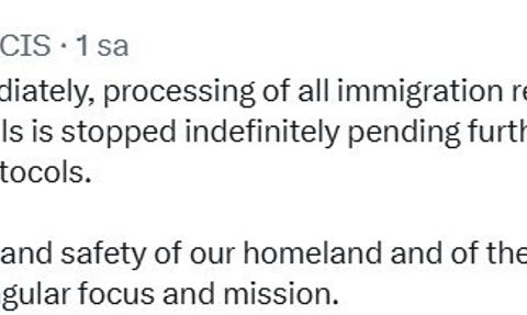 USCIS, Afgan uyrukluların göçmenlik başvurularını süresiz askıya aldı