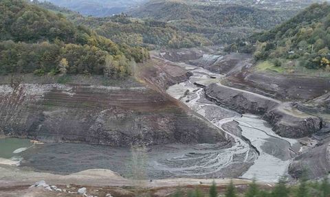 Yuvacık Barajı'nda doluluk oranı yüzde 6'ya geriledi