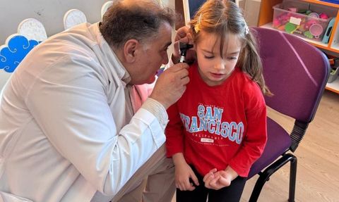 Afyonkarahisar'da 15 Temmuz Şehitler Anaokulu'nda sağlık taraması