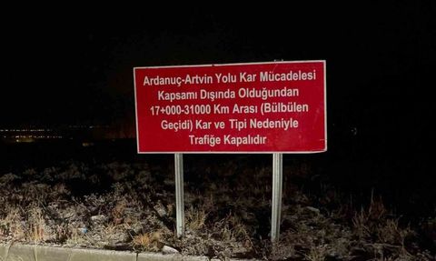 Ardahan-Ardanuç Yolu 5 Ay Süreyle Ulaşıma Kapandı
