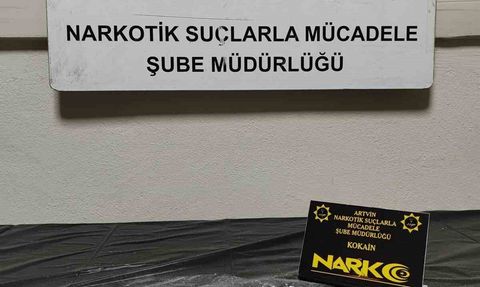 Artvin'de 147,70 gram kokain ele geçirildi; 1 şüpheli tutuklandı