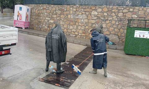 Aydın Büyükşehir ekipleri sağanak yağışa karşı teyakkuzda