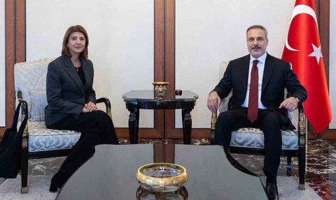 Bakan Fidan, BM Kıbrıs Şahsi Temsilcisi Holguin Cuellar'ı kabul etti