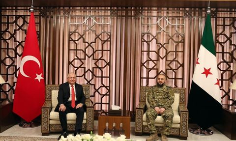 Bakan Güler Şam'da Suriye Savunma Bakanı Ebu Kasra ile görüştü