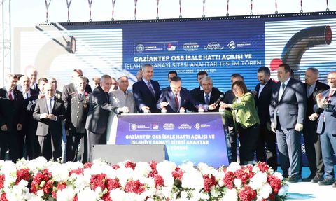 Bakan Kacır: Gaziantep OSB'ye Fırat suyu ulaştırıldı, İslahiye Sanayi Sitesi teslim edildi