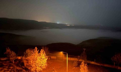 Batman'da Dicle Nehri 'sis denizi' görüntüsü