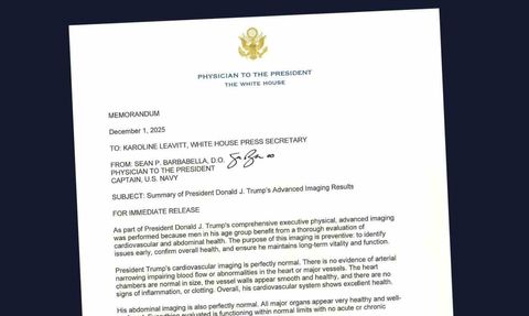 Beyaz Saray: Trump’ın MR sonuçları tamamen normal, genel sağlığı son derece iyi