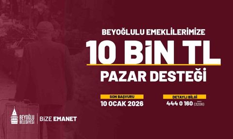 Beyoğlu'nda emekli pazar desteği 2026'da da devam edecek