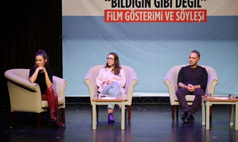 Bildiğin Gibi Değil ekibi Küçükçekmece'de sinema söyleşisinde