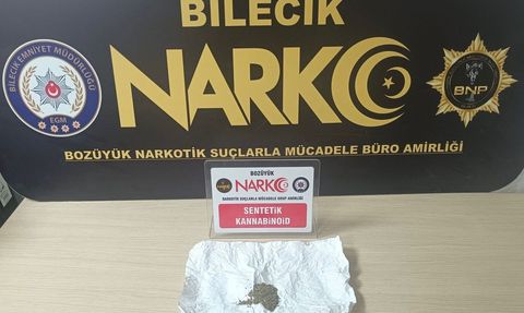 Bilecik (Bozüyük) uyuşturucu operasyonu: 1 kişi gözaltında