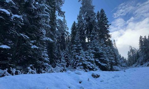 Bolu’nun yüksekleri karla kaplandı