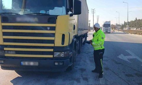 Burdur'da yük taşımacılığı denetiminde 25 araca idari ceza