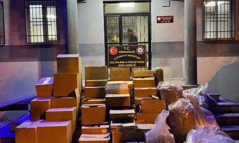 Bursa Osmangazi'de 283 bin adet kaçak sigara ve tütün ele geçirildi