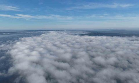 Çanakkale Boğazı'nda Yoğun Sis Dronla Görüntülendi, Transit Geçişler Kapatıldı