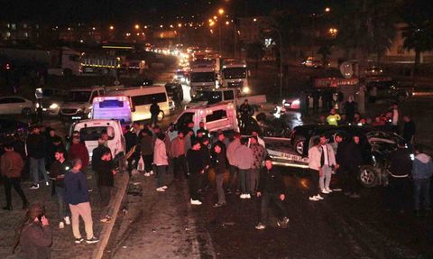 Cizre'de vinç kazasının güvenlik kamerası görüntüleri: Sürücü araçtan atladı