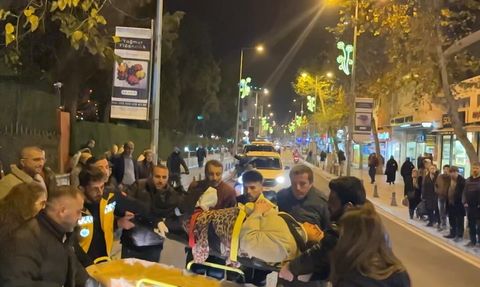 Çorlu'da motosikletin çarptığı kadın yaralandı