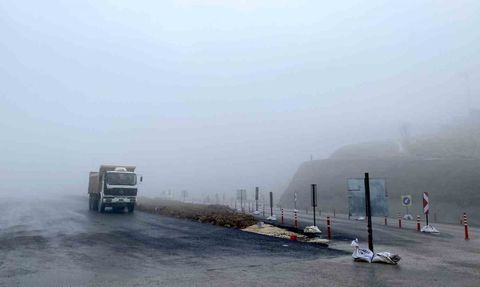 Çorum'da Kırkdilim Geçidinde Yoğun Sis