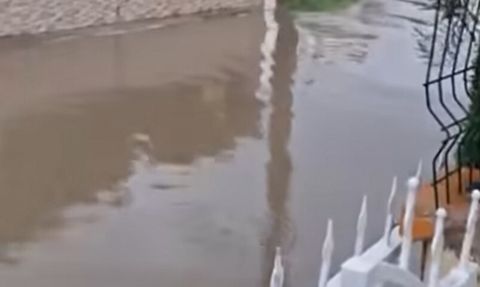 Didim'de sağanak: cadde ve bulvarlar suyla doldu