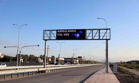 DMS ekranı Karaman Yolu'ndaki yeni konumunda hizmete başladı