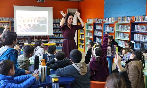 Doğan Hızlan Kütüphanesi'nde Burcu Bahar ile Çocuk Etkinliği