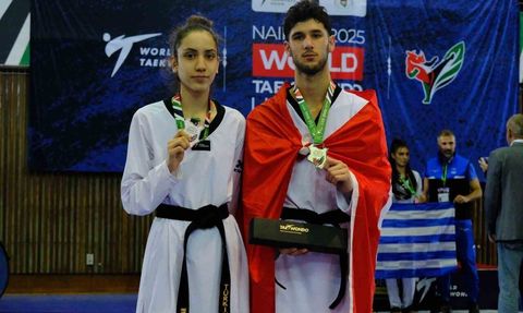Dünya Ümitler Taekwondo Şampiyonası'nda Körpe ve Uzunçavdar gümüşe uzandı
