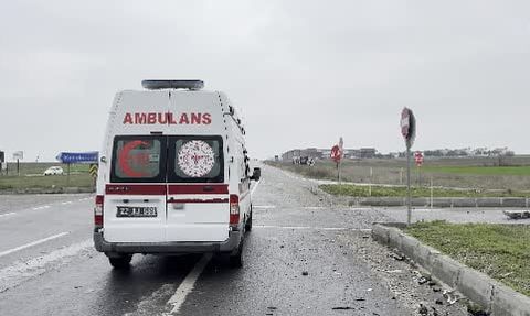 Edirne'de Kırklareli Kavşağı'nda kavşak kazası: 7 yaralı