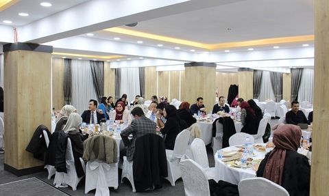 Erzincan Adliyesi'nde görev yeri değişen hâkim ve savcıya veda yemeği