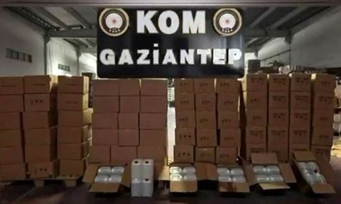 Gaziantep’te yılbaşı öncesi 4 bin 520 litre etil alkol ele geçirildi