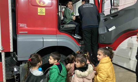 Hüyük'te 1. sınıflara itfaiye ve yangın güvenliği eğitimi