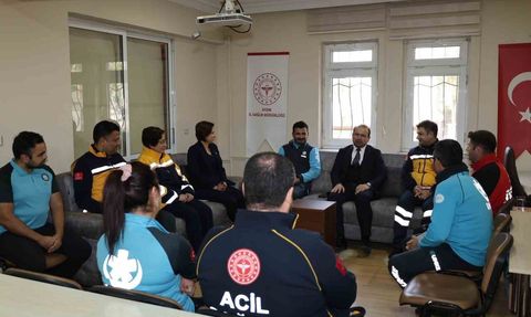 İl Sağlık Müdürü Dr. Eser Şenkul UMKE Ekibiyle Bir Araya Geldi