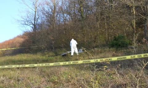 İzmit'te tarlaya düşen İHA jandarmanın incelemesine alındı