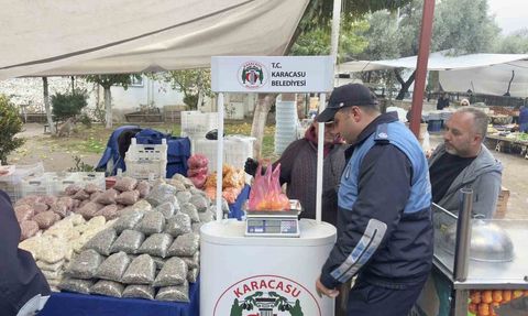 Karacasu'da Tartı Kontrol Noktası Kuruldu