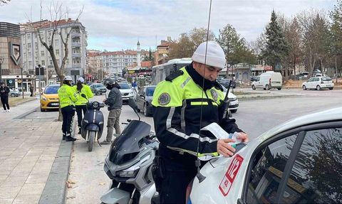 Karaman'da motosiklet denetimleri aralıksız sürüyor