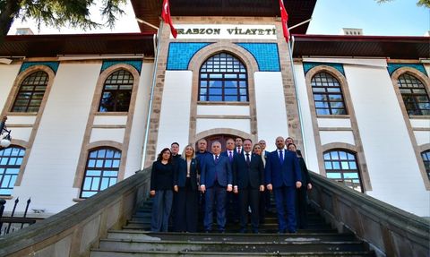 KKTC Cumhuriyet Meclisi Başkanı Ziya Öztürkler Trabzon’da