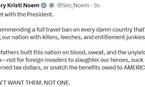 Kristi Noem'den ABD'ye tam seyahat yasağı önerisi