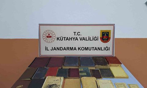 Kütahya'da jandarmadan tarihi eser operasyonu